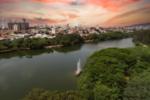 Fotos das cidades de São Paulo e Florianópolis
